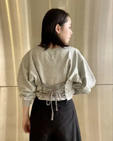 Champion for BEAMS COUTURE 등 코르셋 맨투맨