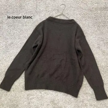 [ le.coeur blanc ] 폭스 혼방 보틀넥 니트 풀오버