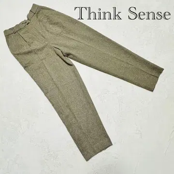 Think Sense [ L ] 울 혼방 테이퍼드 팬츠 올리브 그린