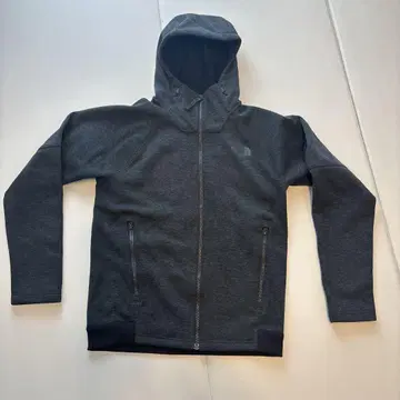 새상품급 THE NORTH FACE 풀 집업 후드티 블랙 그레이 L