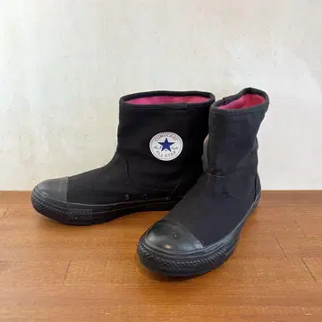 컨디션 최상 컨버스 게이트 부츠 24.5cm 블랙 캔버스