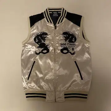 도그타운 흑룡 스카잔 베스트 로고 자수 M 레어 DOG TOWN