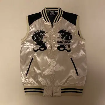 도그타운 흑룡 스카잔 베스트 로고 자수 M 레어 DOG TOWN