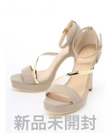 미개봉 새상품 LIPSERVICE 립서비스 아지메 라인 메탈 샌들