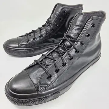 단종 새상품급 CONVERSE 가죽 스니커즈 27cm 블랙