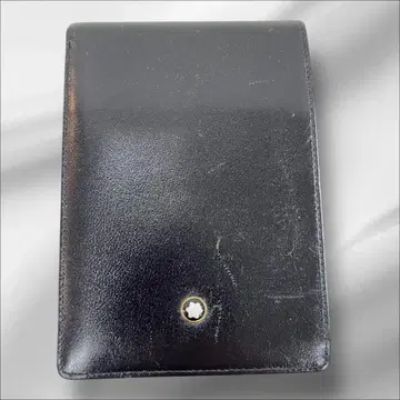 몽블랑 Montblanc 메모 패드 가죽 블랙