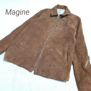 Magine 마진 가죽 싱글 라이더 자켓 스웨이드