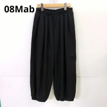 W76 08Mab 턱 울 와이드 팬츠