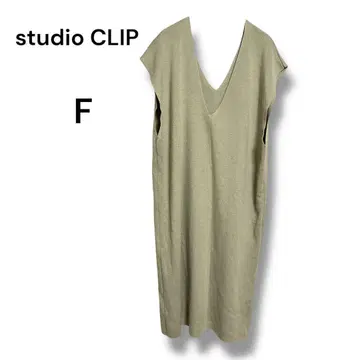 studio CLIP 니트 원피스 F 빅 루즈핏 레이어드 가을