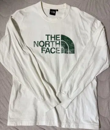 THE NORTH FACE 화이트 긴팔 T셔츠 L
