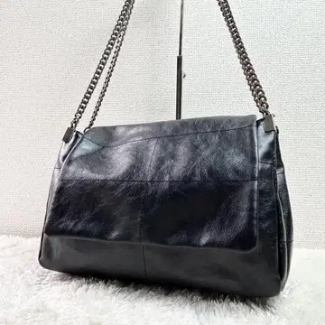 ZARA 체인 숄더백 인조 가죽 플랩백 숄더 블랙