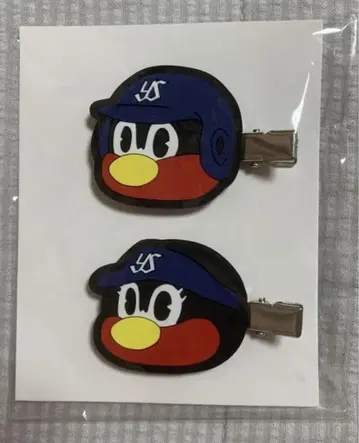 도쿄 야쿠르트 스왈로스 츠바쿠로 츠바미 헤어 클립 미사용 새상품
