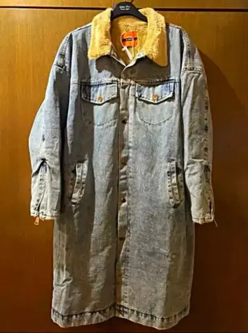 데님 라이더스 보아 코트 새상품