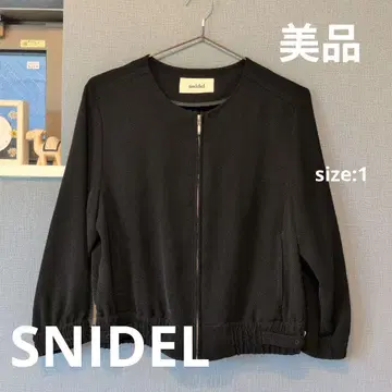 SNIDEL 노카라 자켓 size:1 블랙