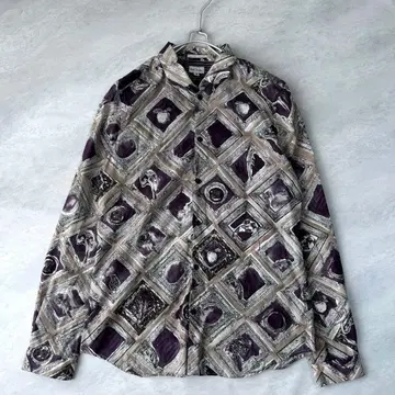 폴스미스 올 패턴 셔츠 둥근 카라 빈티지풍 M 개성적