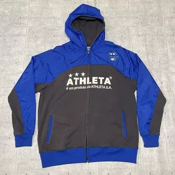 ATHLETA 집업 후드티 로고 프린트 양면 프린트 아스레타