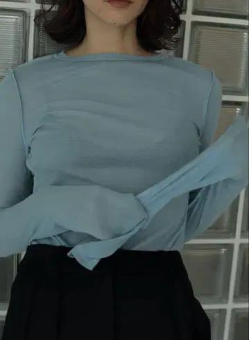안느크 시어 롱T셔츠