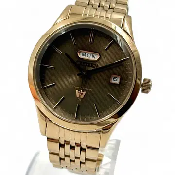 [레어] 시티즌 손목시계 크리스탈 세븐 복각판 자동 와인딩 골드 21석