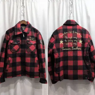 반손 버팔로 체크 울 헌팅 자켓 L