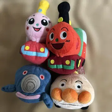 호빵맨 탈것 봉제 인형 뽀뽀짱 SL만 모구린 호빵맨 호