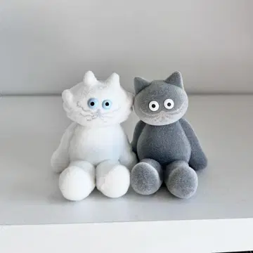 umao 고양이 흰 고양이 검은 고양이 가챠 마스코트 플로키