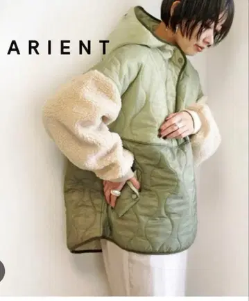 .Marient 퀼트 x 보아 ZIP 나일론 아우터