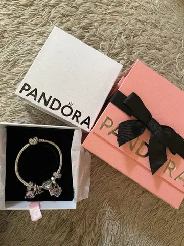 Pandora 실버 팔찌 6 참 포함