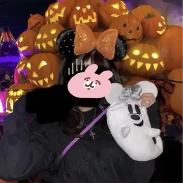 디즈니 할로윈 숄더백 머리띠