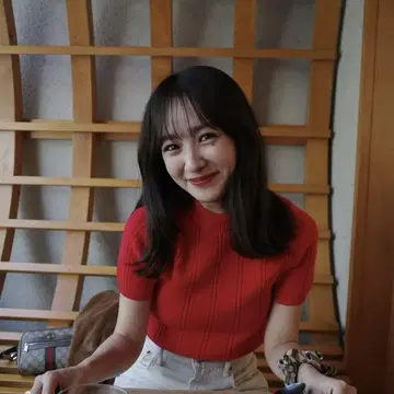 ZARA 니트 반팔 빨간색