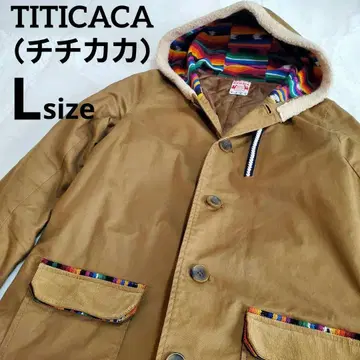 TITICACA 보아 안감 L 사이즈 에스닉 모즈 코트