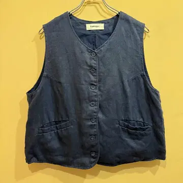 린넨 100% tumugu: 베스트 네이비 일본제