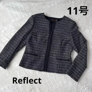 Reflect 11호 트위드 노카라 자켓 여성용 수트