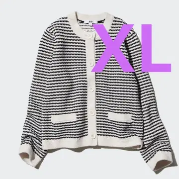 유니클로 니트 숏 자켓 XL