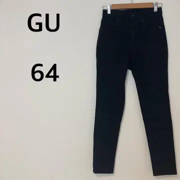지유 GU 스키니 팬츠 블랙 데님 [ 64 ] 캐주얼