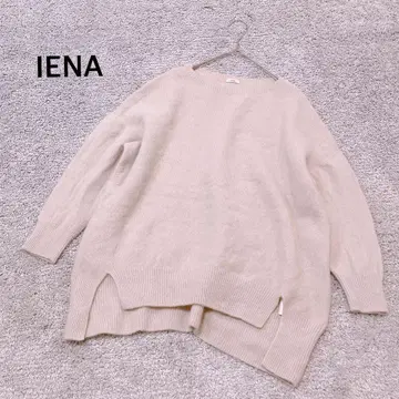 [ 이에나 ] 크루 와이드 풀오버 스웨터 니트 울 100