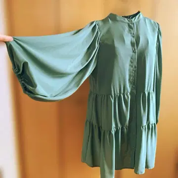 미착용! [나노 유니버스] 돌먼 슬리브 튜닉 원피스 블라우스