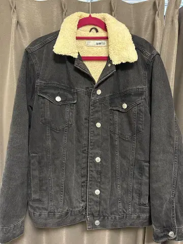 TOPSHOP 보아 카라 부착 데님 자켓 EU38