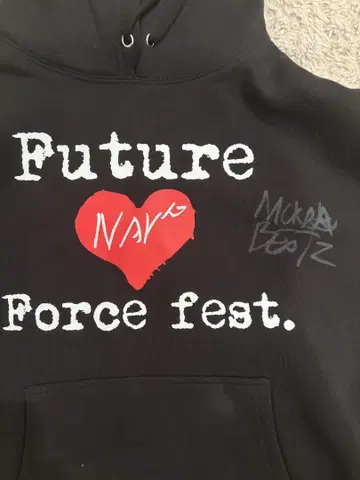 FORCE Festival Murda Beatz Nav 사인 포함 후드티