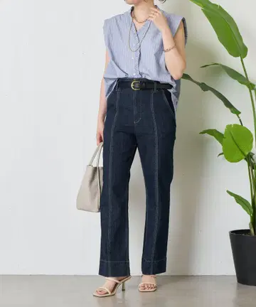 제나 센터 심 데님 팬츠 8,690엔