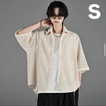 ADRER 25SS 루즈 실루엣 레이스/시어 셔츠