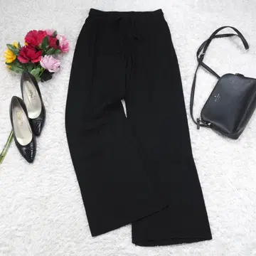 G9364*프릭스스토어 허리밴딩 이지 팬츠 블랙 F