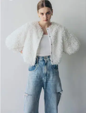 [ 미사용 새상품 ] Carla 플러피 자켓 fluffy jacket