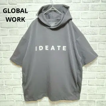 새상품급 [ 글로벌 워크 ] 후드티 풀오버 오부 소매 빅 실루엣