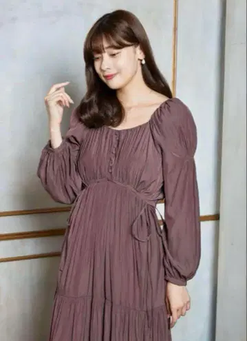 SideBowSatinLongDress
