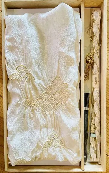 고급 순수 실크 조임 오비 장식 천, 허리띠, 부채 세트