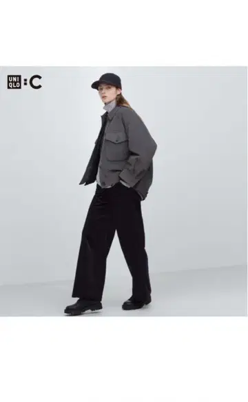 코듀로이 와이드 팬츠 유니클로 C