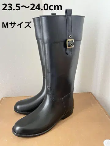 새상품 롱 부츠 레인부츠 todos 슬림 레그 블랙 M