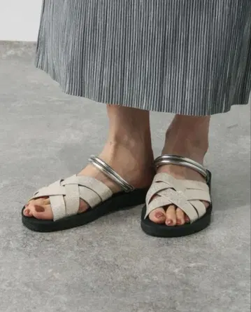 2WAY 라메 샌들