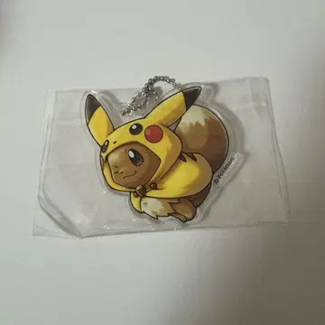 포켓몬 이브이 아크릴 키링 PIKACHU&EIEVU 판초