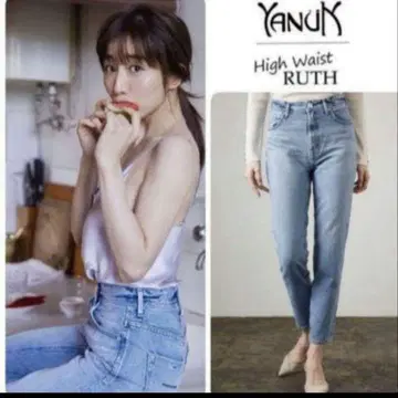 YANUK 하이웨스트 RUTH 라이트 블루 23인치